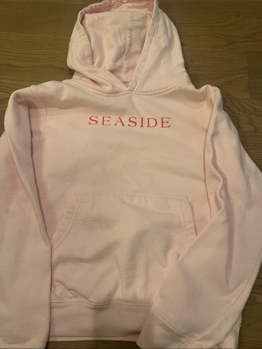 SEASIDE Kids' Pale Pink Hooded Sweatshirt